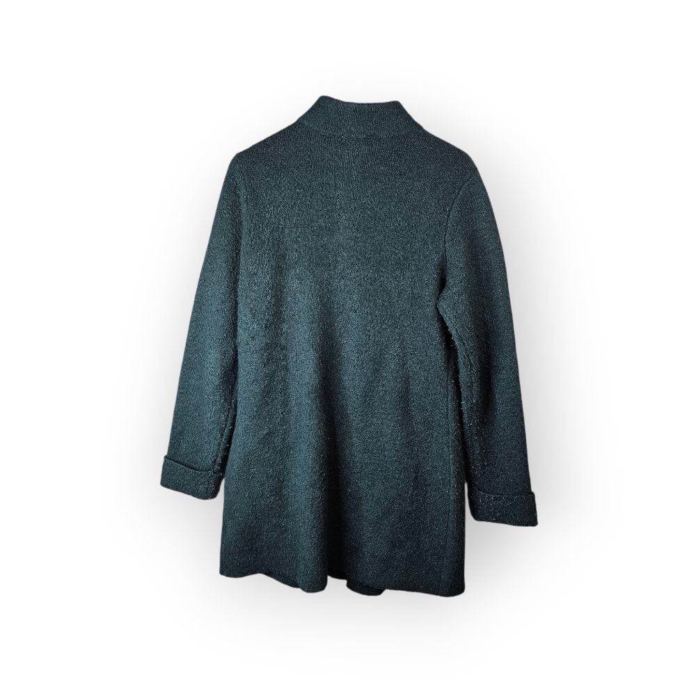 Adrienne Vittadini Green Wool Blend Cardigan Womens Large Button Knit Sweater - Picture 7 of 7